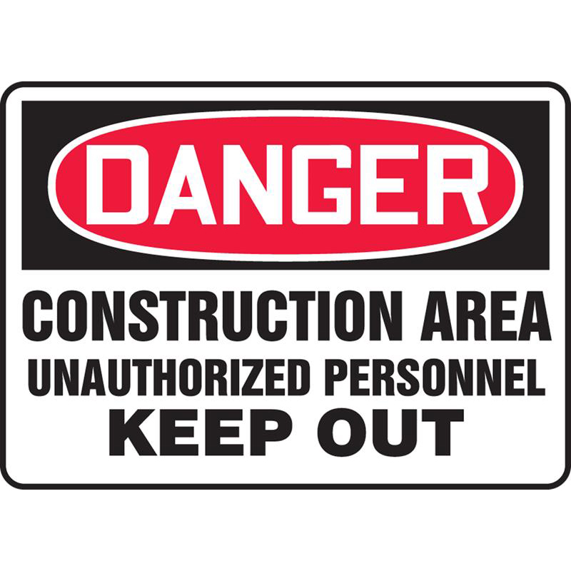 Construction - Safety Signs | goSafe
